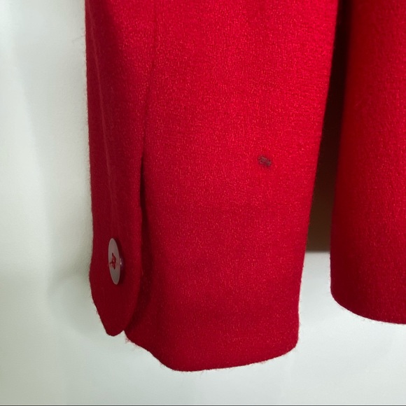 Jones New York || 100% Wool Fully Lined Red Blazer ONLY; Size 8 - Picture 6 of 10
